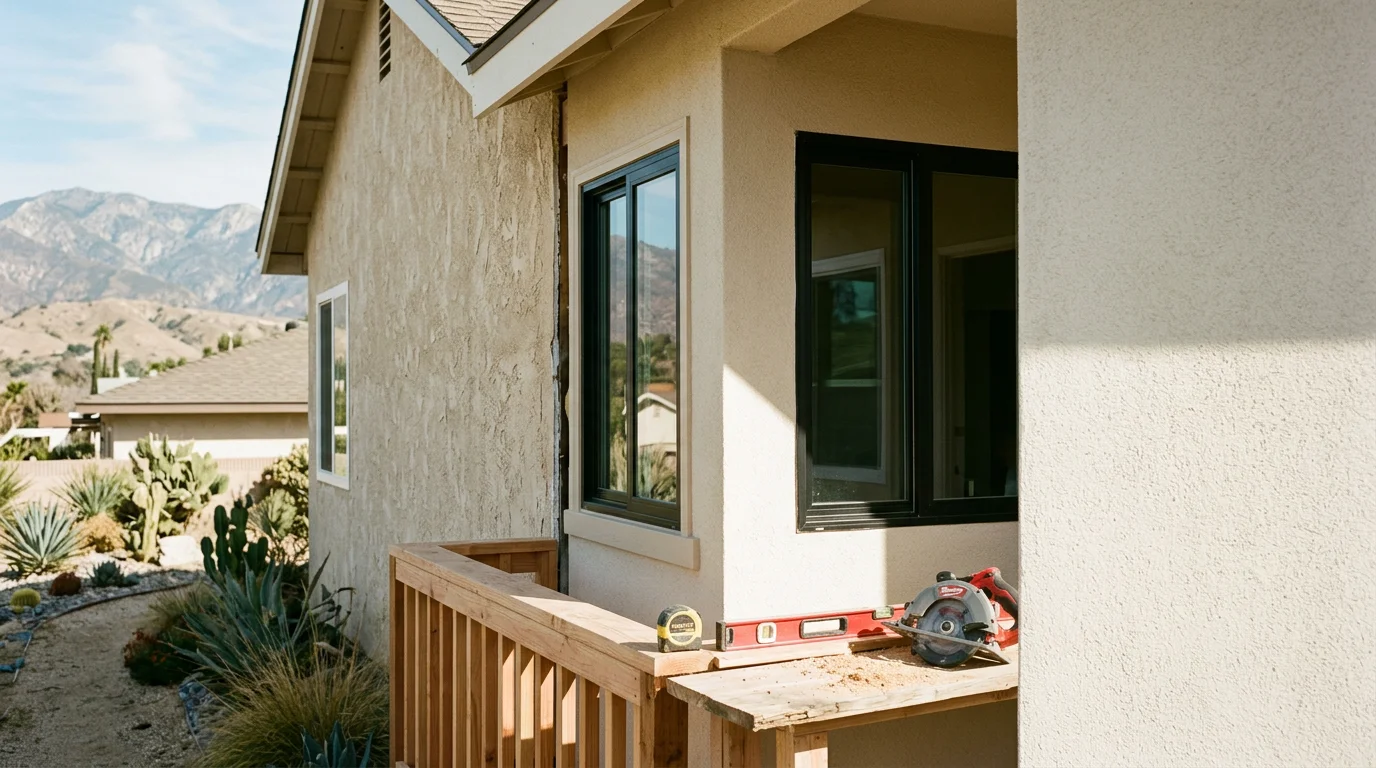 Home addition under construction